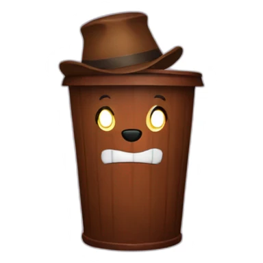 freddy fazbear trashcan sticker