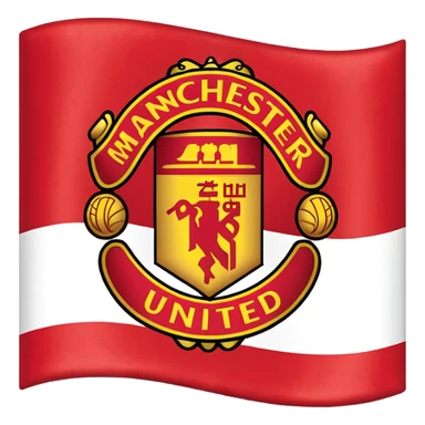 Manchester united flag sticker