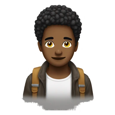 jovencito afrocolomianos durmiendo sticker