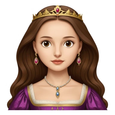 natalie portman with long hair as anne boleyn from the other boleyn girl sticker