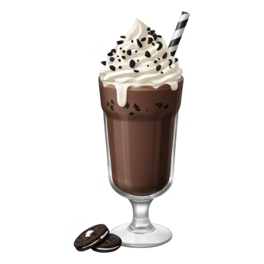 oreo milkshake in a glass sticker