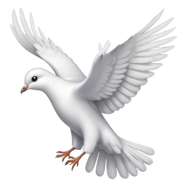 dove flying with its back facing me sticker