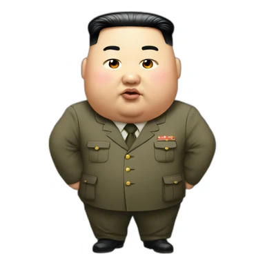 fat kim-jong-un sticker
