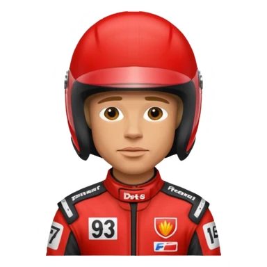 brad pitt from f1 movie in racing suit sticker