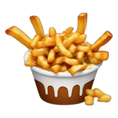 Poutine eat sticker
