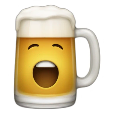 Olentzero drinking Beer sticker