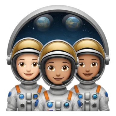 Space Station Crew, in space station sticker