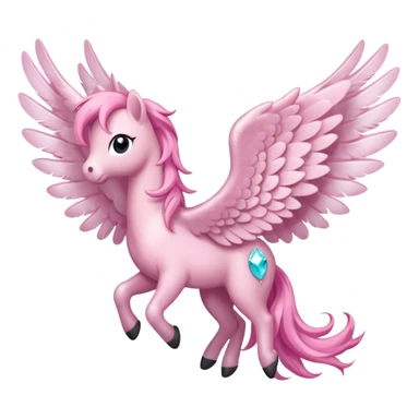 Sparkly, little, soft pink, pony wings no pony only wings. Only left and right wings  sticker