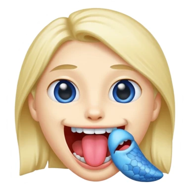 this emoji 😛 with a blue tongue  sticker