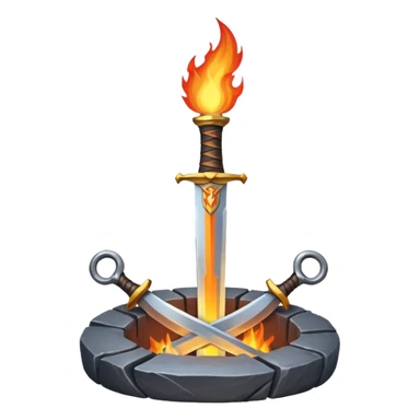 A sword forge sticker