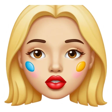 Bisous multicolor sticker