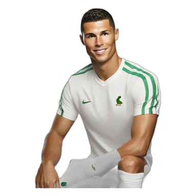 Ronaldo-white-lacoste-shirt-tn-shoes sticker