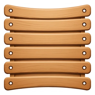 Bentwood slat sticker