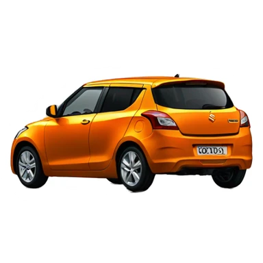 orange suzuki swift  sticker