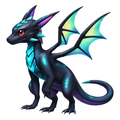 Shiny Nebulae Salandit-Noivern-Umbreon-Hybrid (Full body) sticker