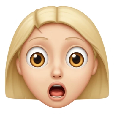 😱 — frightened face (wide-open eyes and mouth, expression) sticker