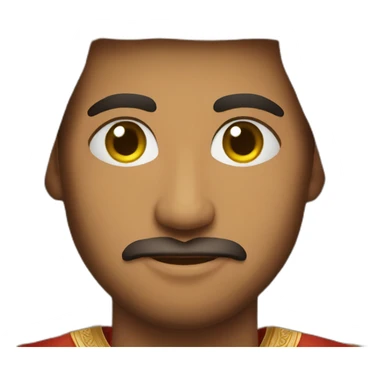 The face of a man in Omani dress sticker