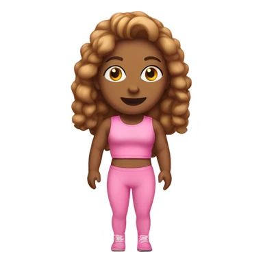 pink crop top and leggings sticker