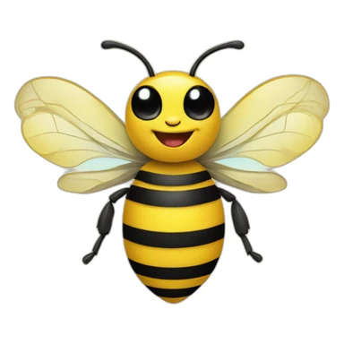 Happy bee   de esk sticker