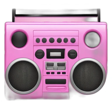 Pink boombox sticker