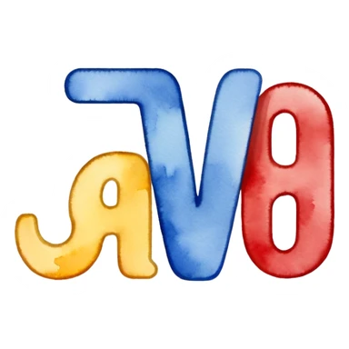 Realistic, watercolor, month January title  sticker