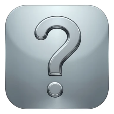 question mark sticker