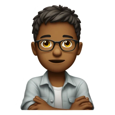 Son wearing glasses being mean  sticker