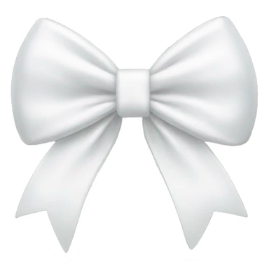 coquette white bow sticker