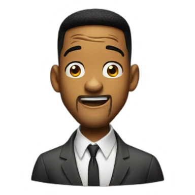 Happy shocked will smith sticker