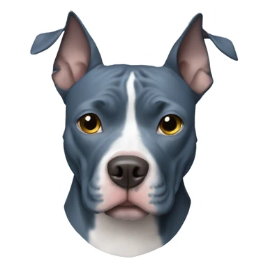 Blue Pitbull sticker
