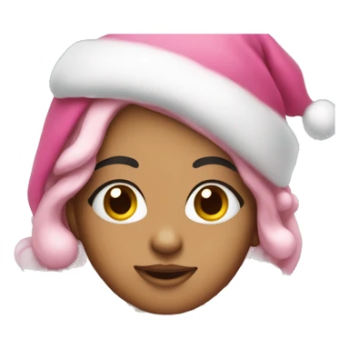 Cute pink christmas sticker