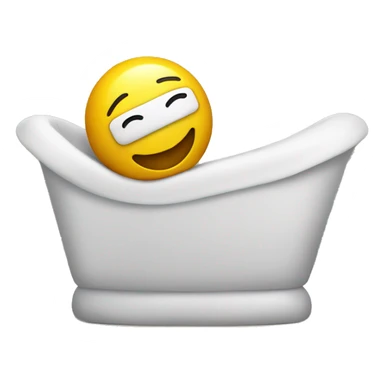 smiley face with hands behind his head relaxing sticker