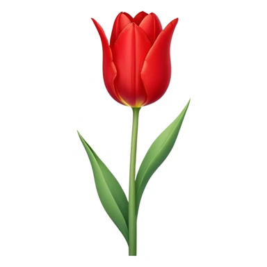 single long stem tulip sticker