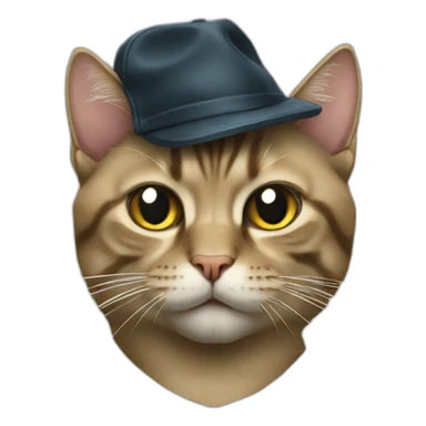 Gangsta cat sticker