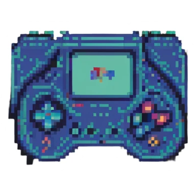 BTS logo pixel art style retro video game look sticker