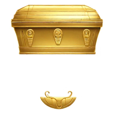 gold egyptian coffin sticker