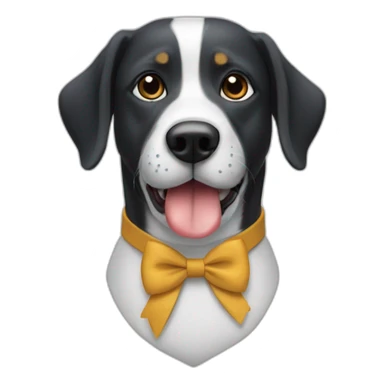 Chien en costard cravatte sticker