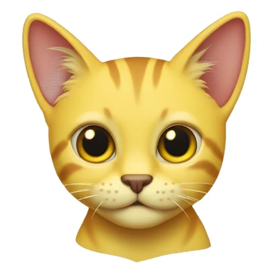 Yellow lombax-cat sticker