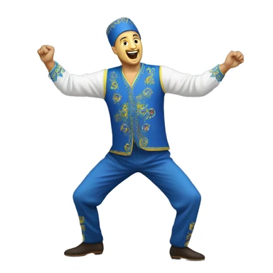 ukrainian kozak dancing sticker