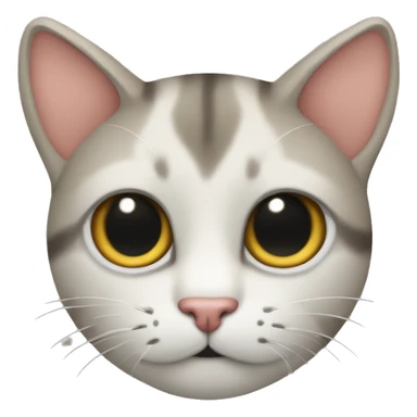 gato con fesa en la cabeza  sticker