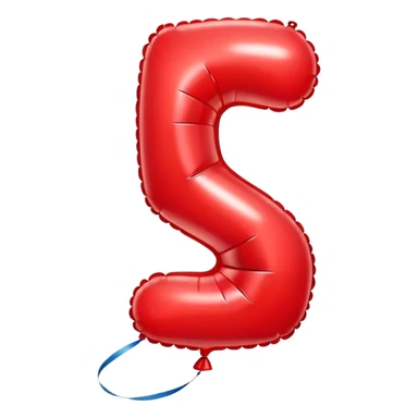 Balloon number one sticker