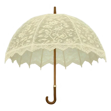 vintage lace umbrella sticker