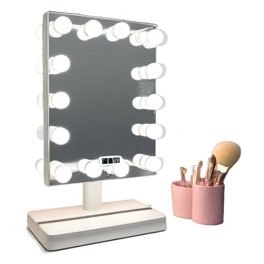 Hollywood light up square vanity mirror sticker