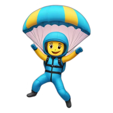 skydiver sticker