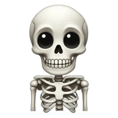 cute halloween skeleton sticker