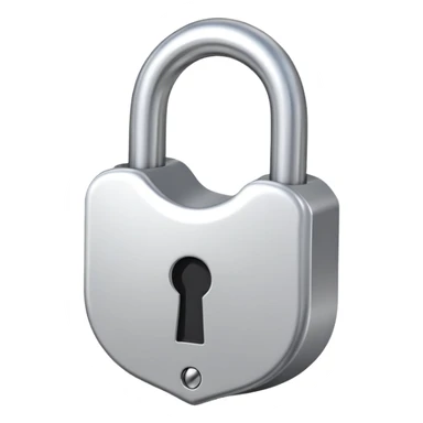 padlock with a keyhole, symbolizing 'locked in' sticker