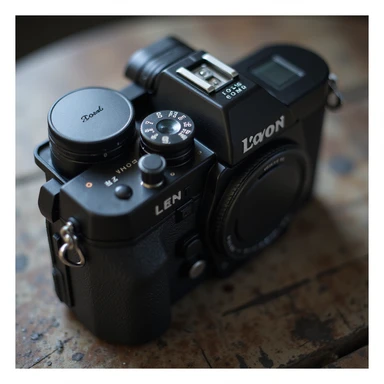 a realistic camera, photorealistic style sticker