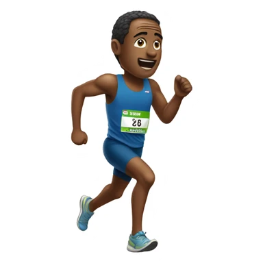 Marathon runnin sticker