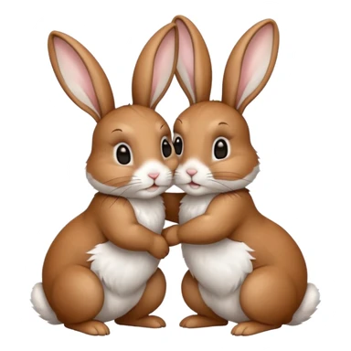 2 rabbits humping sticker