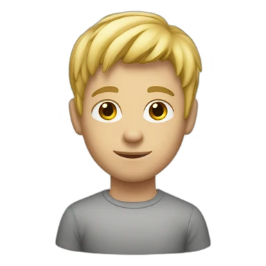 young blond man sticker